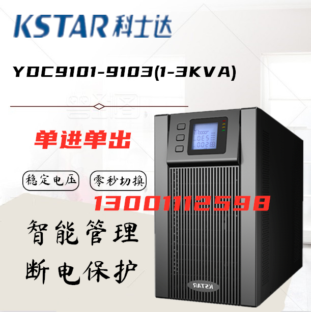 New coserda UPS uninterrupted power supply YDC9103S 3KVA 2400W labeller reserve 15 min voltage stabilized