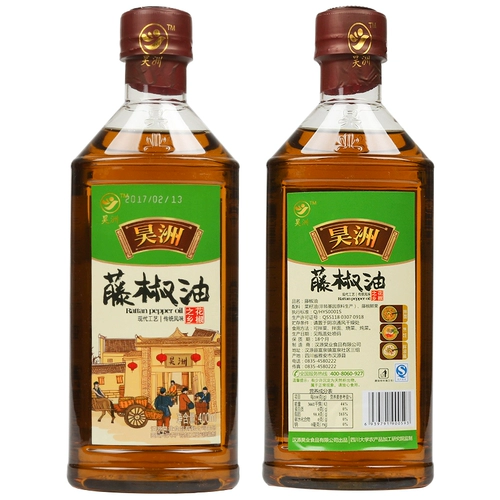 昊洲 Масло ротана 400 мл Ханьюан Хэновое перцем Специальное кунжутное масло Специальные блюда с холодными приправами.