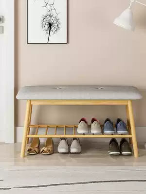 Entering the shoe stool Nordic entering the door simple modern doorway can sit shoe rack storage storage stool wearing shoes stool