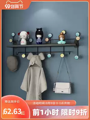 Porch adhesive hook Wall Wall entry door hanging clothes wall hangers non-perforated clothes hook light luxury creativity