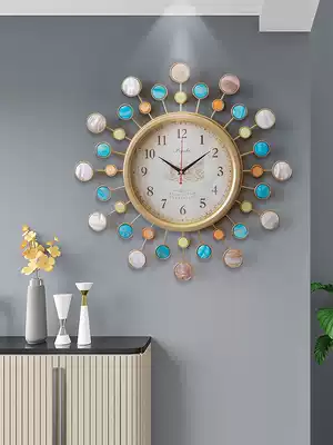 Clock and clock living room Nordic personality creative simple clock Wall home Bell decoration fashion decorative quartz clock