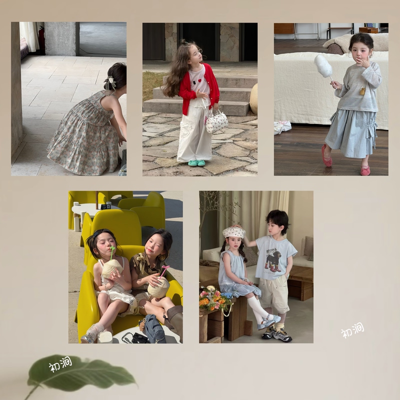Instagram-Style Spring and Summer Children's Clothing Store Booth Studio Ambiance Outfits Photo Decoration Paintings Posters Wall Stickers