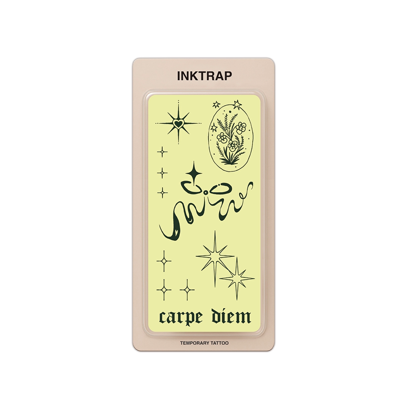 Inktrap Ink Trap High-End Niche Bow and Star Combination Herbal Tattoo Stickers