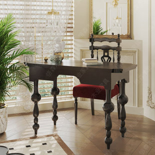 Французский дерево кабинет черный джейн о письменный стол компьютерный стол американский середина древние квартира стол комбинация можно настроить