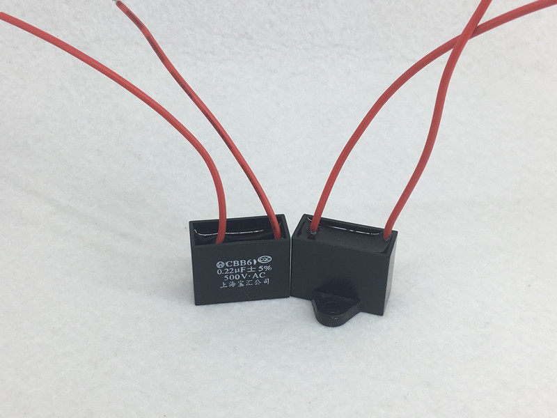 CBB61 500V 0.22 0.33 0.47 0.5 0.55 0.68UF Crane Fan Motor Start Capacitor