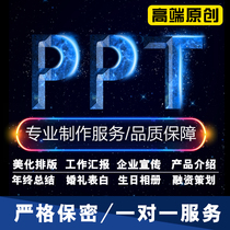 PPT production modification typesetting design beautification debriefing report year-end work summary micro courseware slide show