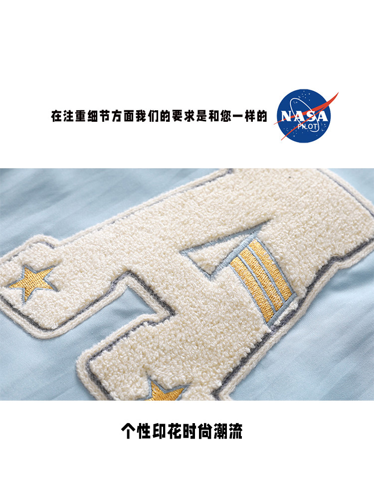 Показать Wo костюм 【百亿补贴】nasa官网春秋潮牌棒球服男女新款宽松情侣夹克外套潮