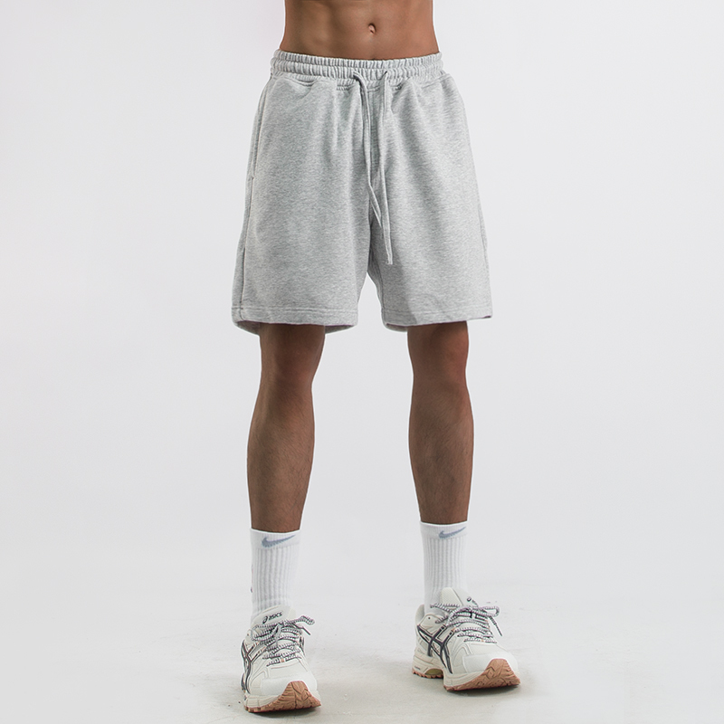 Xhh Heavyweight American-Style Casual Summer Shorts for Men, Loose Casual Sports Pants, 5-Point Drawstring Shorts