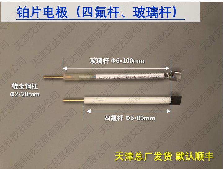 T 天津艾达恒晟 铂片电极10mm*10mm~10mm*20mm 原厂直接发货