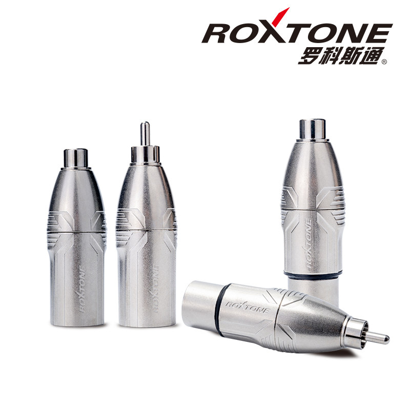 Rockstone Lotus male to Canon female RCA female to Canon male zinc alloy conversion audio adapter plug