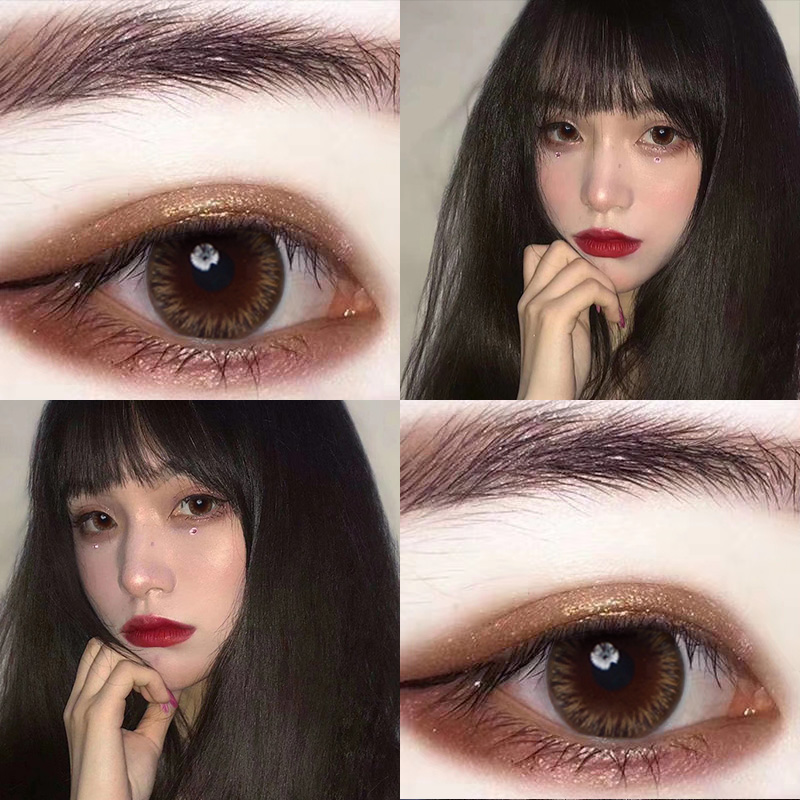Haichang color contact lenses Haichang star half-year throwing female size diameter 2 pieces net red color myopia contact lens JD - Taobao