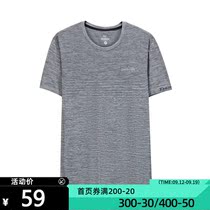 361outlets Mens Short Sleeve 2021 Summer Round Neck Breathable T-shirt Solid Color Loose Casual Half Sleeve Sportswear