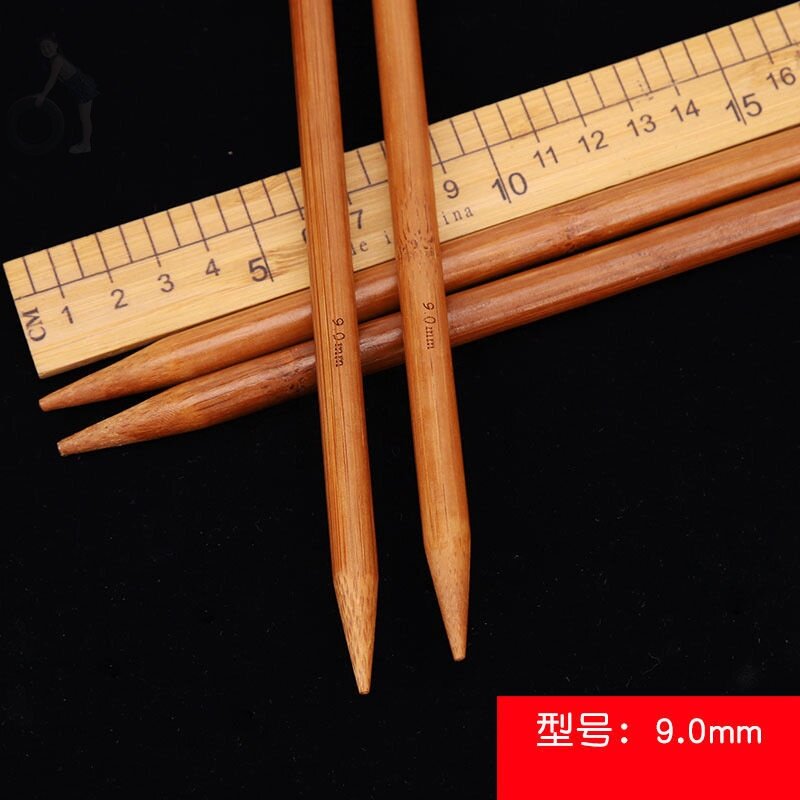 4 5mm sticks of needle sweater needle bamboo needle Carbonated Bamboo Needle Wool Thread Straight Needle Rough Stitch Woven Scarf Hat Crochet Needle Tool