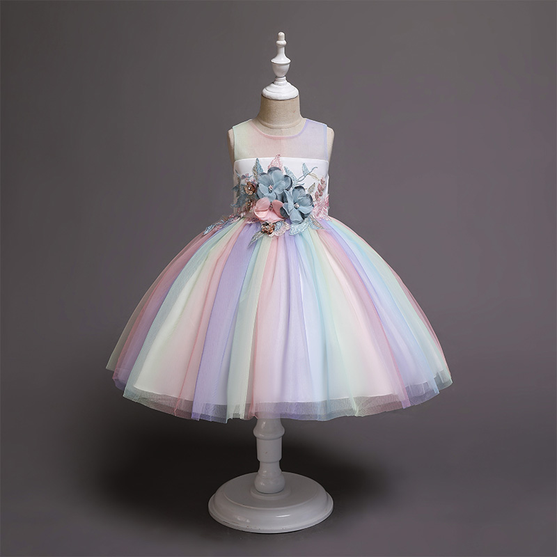 Children's clothing girls dress baby spring 2021 new summer dress little girl princess skirt female princess children's skirt