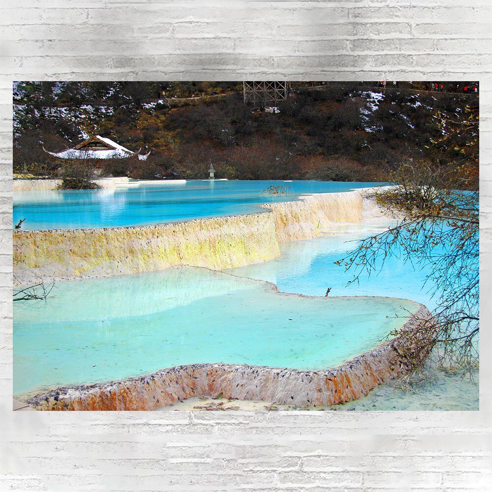 Phase paper poster China Jiuzhaigou High definition A3 decoration hanging painting c8a17a14