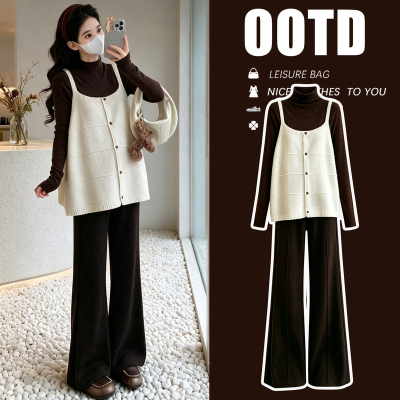 Maternity Wear Autumn Suit for Petite Women 2026 New Stylish and Fashionable High-End Plus Size Office Wear for Going Out Maternity Wear Autumn Suit for Petite Women 2026 New Stylish and Fashionable High-End Plus Size Office Wear for Going Out