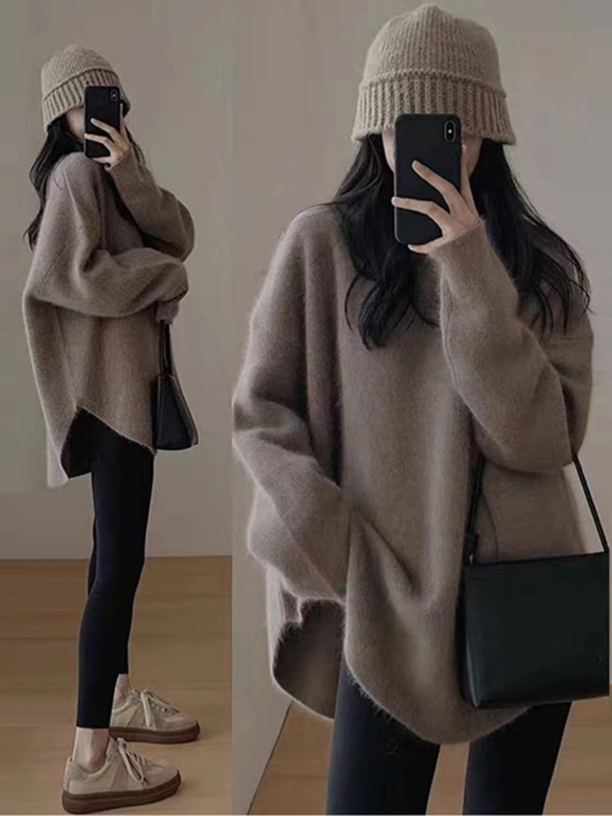 Maternity Spring and Autumn Suit 2025 New Fashion Sweatshirt Loose Sweater Top Stylish Spring, Autumn and Winter Two-Piece Set