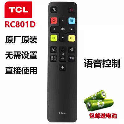 Original TCL TV smart voice remote control RC801C D FCR1 43 49 55 60 65 70C2