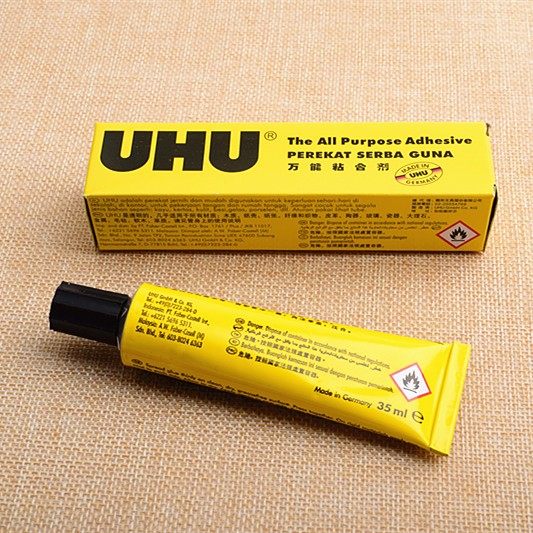 German UHU Transparent Clothing Glue Cloth Clothing Supplements Needle Eye Breaking Hole Glue Universal Glue All The Time