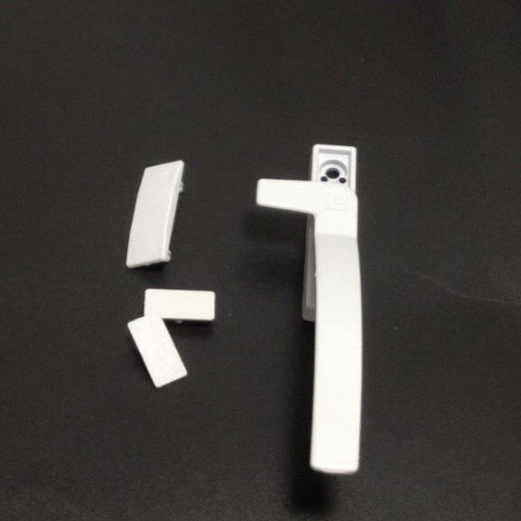 Metal plastic steel door window inside and outside flat opening handle sliding handle Ramen lock hook seat seven words 7-word plate hand lock window lock