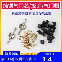Car Tire Electric Moto Bike Valve Core Wrench Valve Nozzle Cap Core Steam Door Needle Key Multifunction