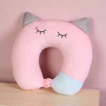 Adult U Type Pillow Summer Cartoon Travel Neck Pillow Cervical Spine Cervical Protection children Nap Pillow Plane Pillow Embroidery Pillow