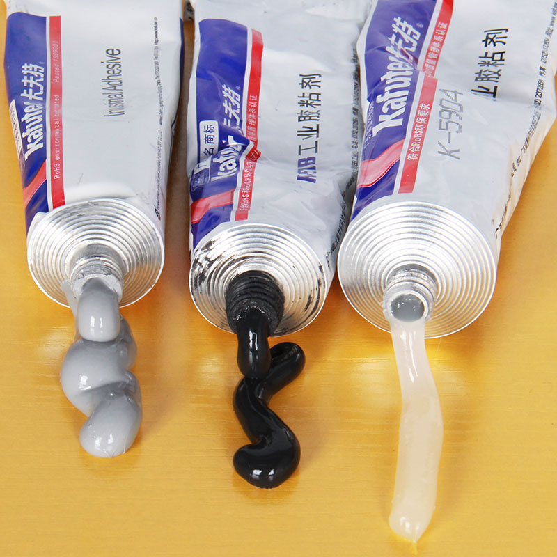 Car headlight sealing soft glue High temperature waterproof strong snake glue lampshade taillight shell modification special skylight gap leakage repair glue Kraft 5911 black 5904 transparent silicone rubber