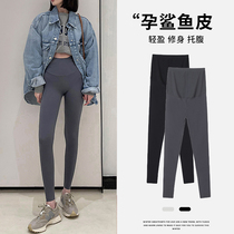 Pregnant Woman Pants Shark Pants Spring Fall Outside Wearing Summer Thin Gestation Early Big Code Yoga Barbie Beat Underpants Little Sub