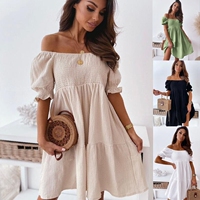 DRESS WOMEN DRESSES BASIC White Beach Bandage Night BodyCon