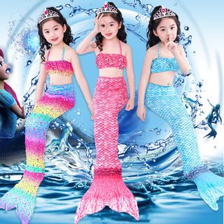 Mermaid clothes children fish tail girl child mermaid princess skirt swimming color Halloween costume
