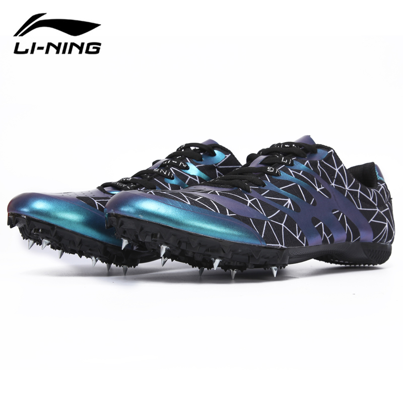 New asymptotic Li Ning nail shoes track and field short run men and women 7 nails long running 400800 m-7 nails Far Nail Shoes