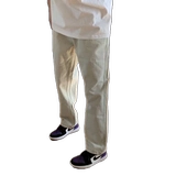 Белые летние джинсы, штаны, свободный прямой крой, в американском стиле