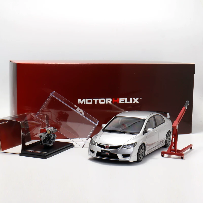 Honda Civic Type R FD2 Моторхеликс 1:18 MH полноразъемные алюминиевые моделируемые автомобильные наборы