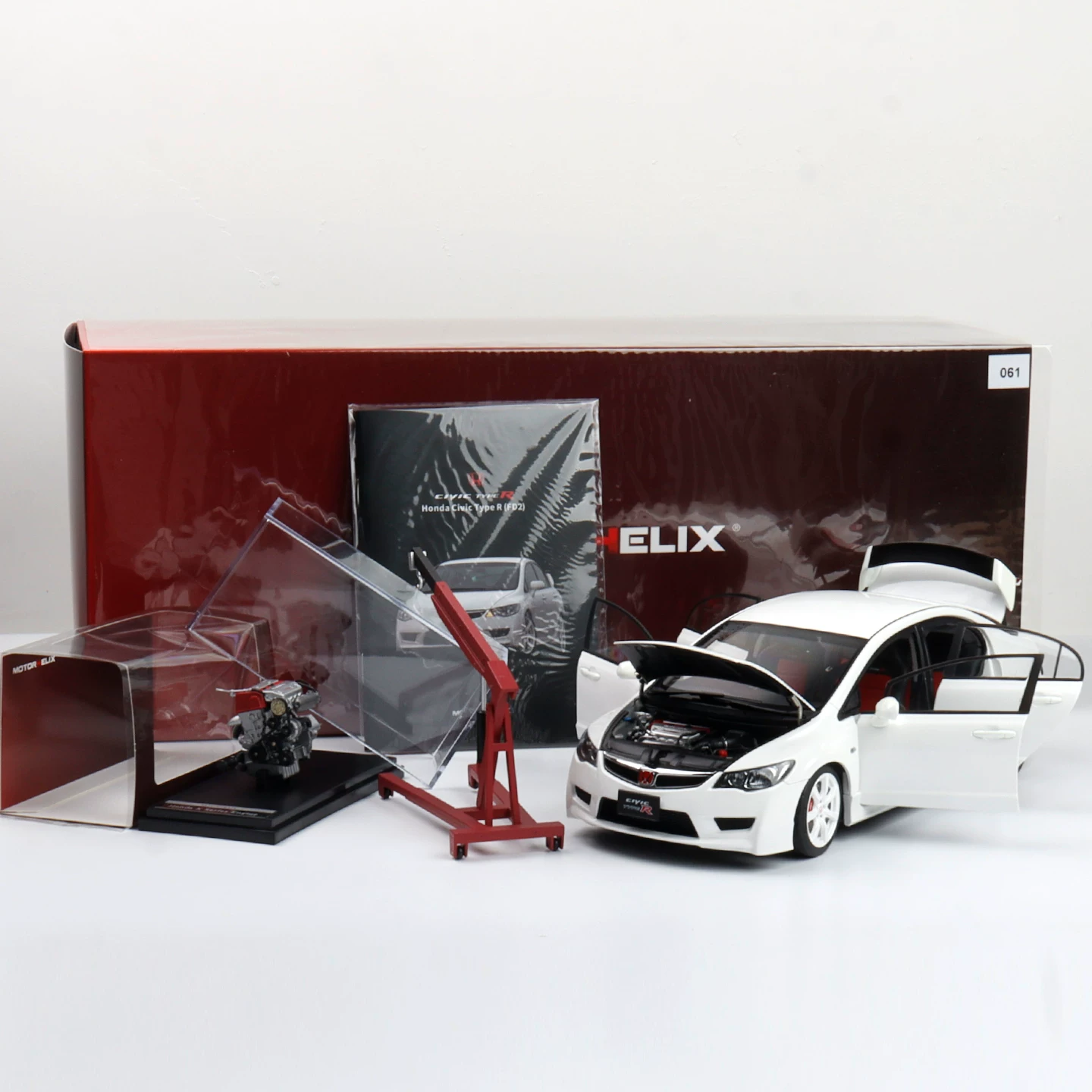 Honda Civic Type R FD2 Моторхеликс 1:18 MH полноразъемные алюминиевые моделируемые автомобильные наборы