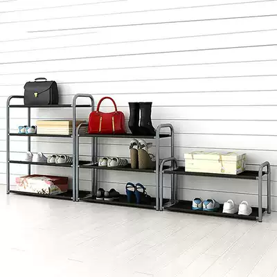 Shoe rack dormitory multi-layer simple household economy small size assembly shoe cabinet door small shoe shelf save space Love Cool