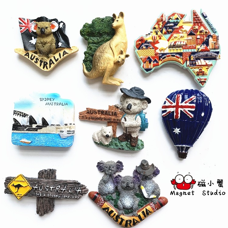 Australian Australian special attractions tourist souvenir refrigerator stickers koala kangaroo foreign tiles Sydney