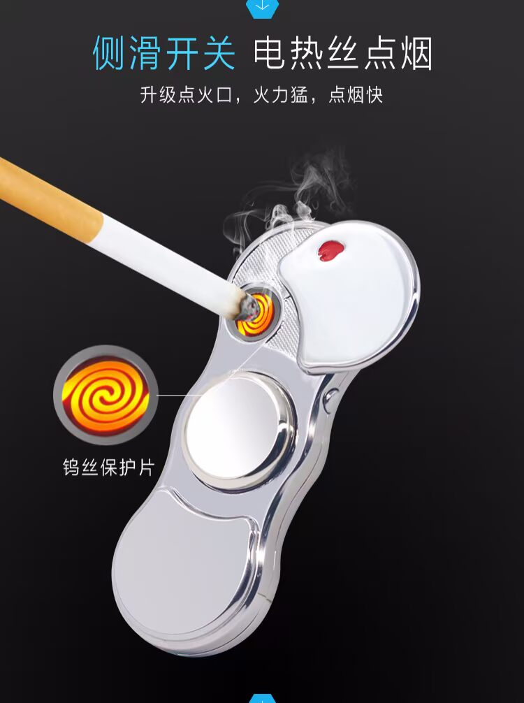 Nhanh tay anh em Sanda với trách nhiệm thế hệ thứ hai của ngón tay con quay nhẹ hơn quà tặng sáng tạo điện tử để gửi bạn trai bật lửa honest