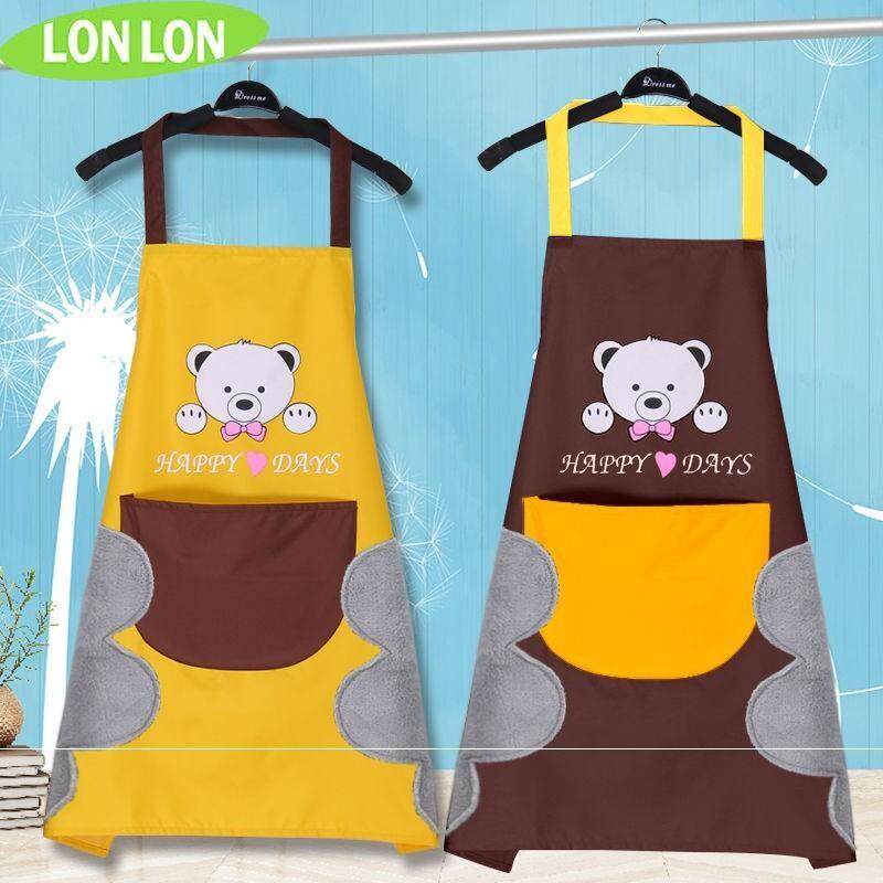 Erasable apron Apron Kitchen home Waterproof Oil Stain women Fashion cute waistline Adult men and women Cooking workwear