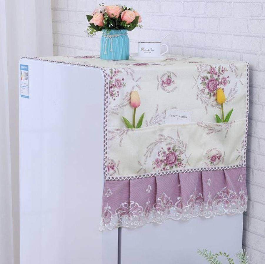 Refrigerator Dust Cover cover towels Single-top European-style Home Washing machine blinds cover cushions Brief about double door Refrigerator Gaib