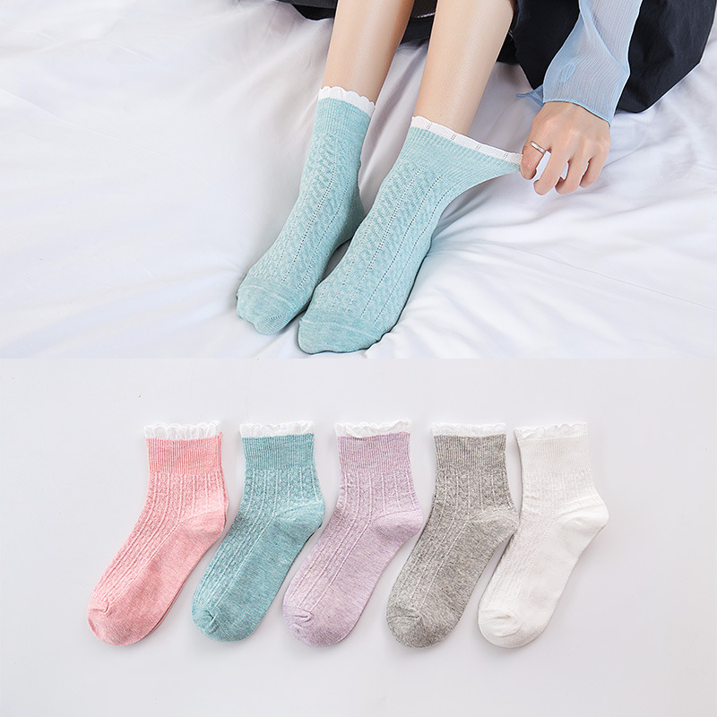 Moon Socks Woman Pure Cotton Spring Autumn Winter Pine Mouth Pregnant Women Socks Maternal Midbarrel Socks Winter Sweating Postpartum Supplies