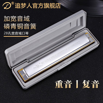 Swan harmonica 28-hole wide range polyphonic accent c-key beginner adult professional performance musical instrument