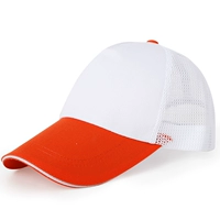 Белая топ -апельсиновая сетчатая шляпа