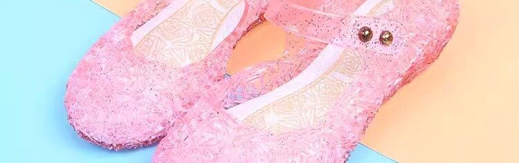 女童水晶果冻凉鞋2025新款夏季儿童小女孩外穿洋气塑料公主鞋防滑 — 31