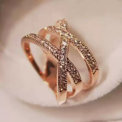 Korean ring female fashion personality light luxury Net red silver Korean cold wind index finger niche design exquisite ring