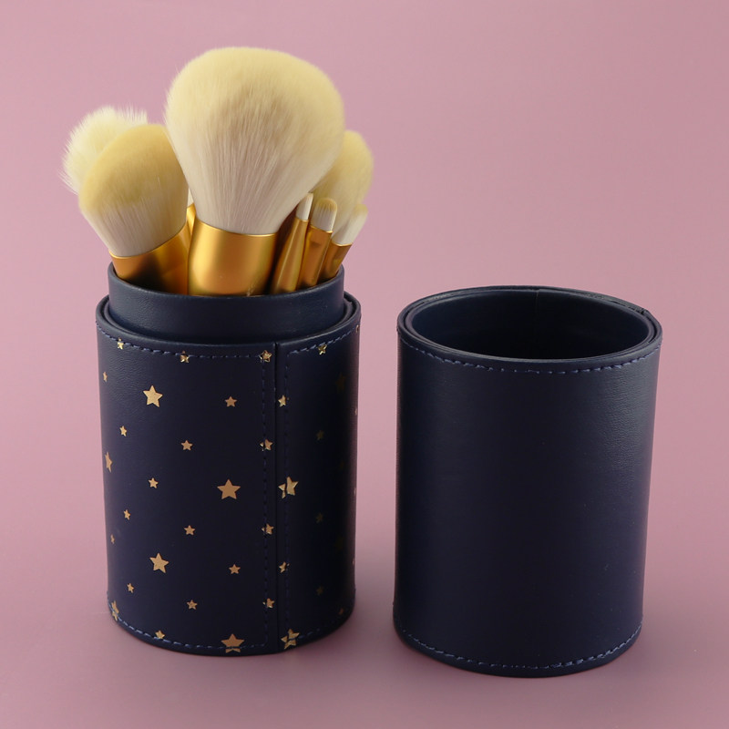 Er grape large-capacity makeup brush storage bucket makeup brush cylinder brush storage box dust-proof belt cover carrying brush cylinder