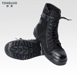 Летние дышащие износостойкие утепленные высокие черные тканевые сапоги