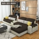 Tất cả bạn bè nhà sofa phòng khách căn hộ nhỏ đơn giản hiện đại vải sofa kết hợp cho thuê đồ nội thất phòng latex - Ghế sô pha