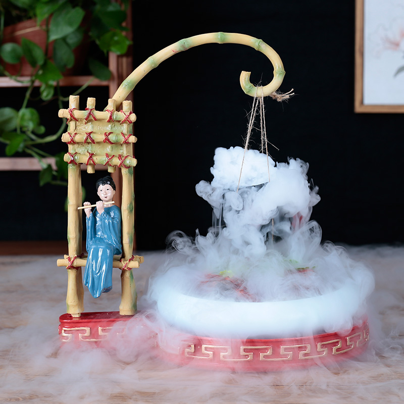 Featured hotel supplies creative Xishi dry ice tableware artistic conception dishes hot pot shop Ming stall theme restaurant special-shaped plates