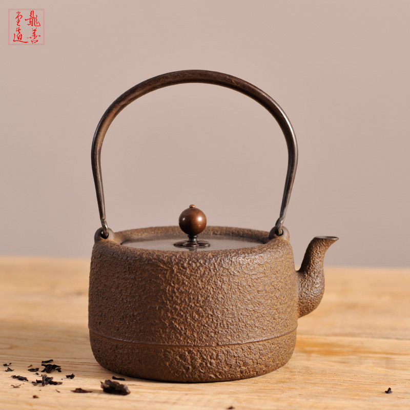 Ryusendo Japan imported uncoated cast iron pot cooking teapot Cooking teapot Household inner wall Kung Fu Teapot