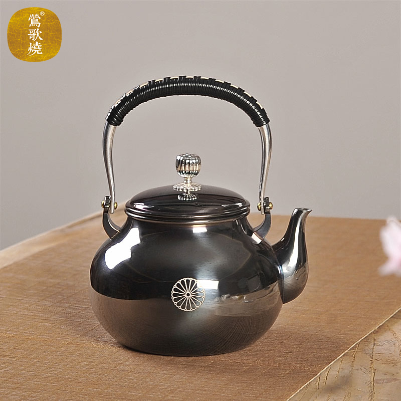 Taiwan Yingge black crystal furnace Edible grade 316 stainless steel kettle Beam kettle Boiling kettle Teapot